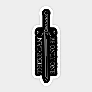 Highlander - There can be only one - Kurgan sword Sticker